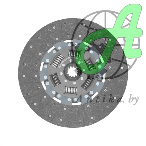 Диск сцепления 75830 ведомый, аналог  85-1601130-А, 85-1601130-01, 85-1601130-02  тракторов МТЗ,  БЗТДиА
