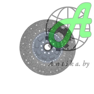 Диск сцепления 75843 ведомый,  ХТЗ ХТЗ-150К, -17221,  двигатель ЯМЗ