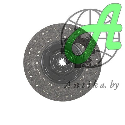 Диск сцепления 71459 ведомый  аналог 183.1601130  МАЗ, КамАЗ 